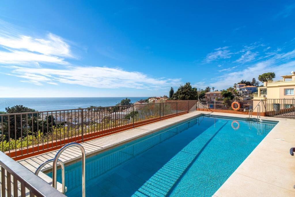 Adosado Con Vistas Al Mar Desde La Piscina Con Bbq Villa Velez Malaga Exterior foto